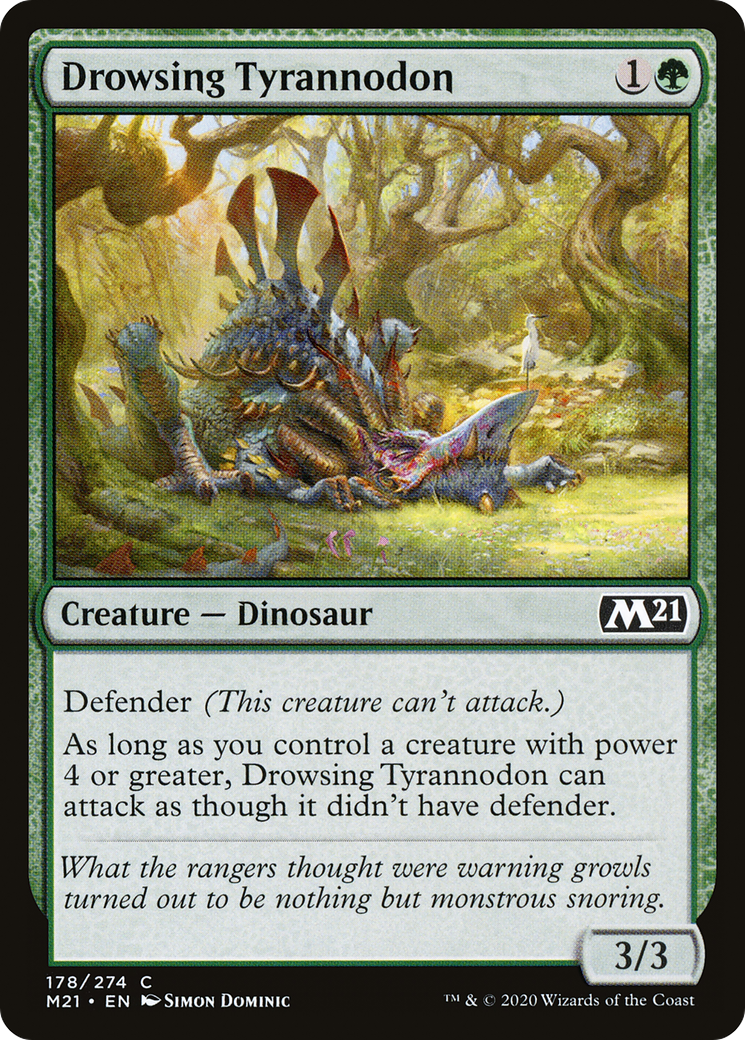 Drowsing Tyrannodon (M21-178) [Core Set 2021]