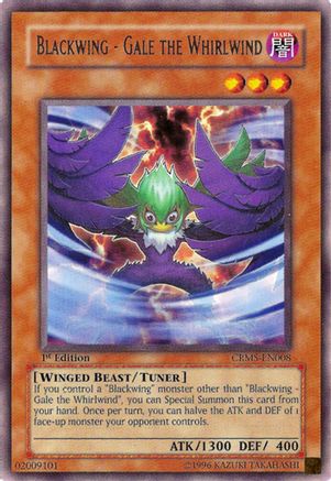 Blackwing - Gale the Whirlwind (Rare) (CRMS-EN008) - Crimson Crisis 1st Edition