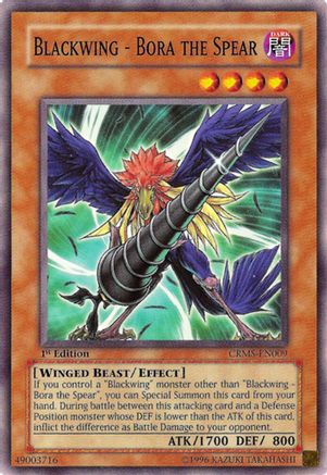 Blackwing - Bora the Spear (Common) (CRMS-EN009) - Crimson Crisis 1st Edition