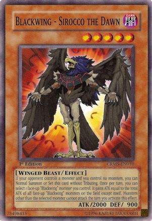Blackwing - Sirocco the Dawn (Common) (CRMS-EN010) - Crimson Crisis 1st Edition