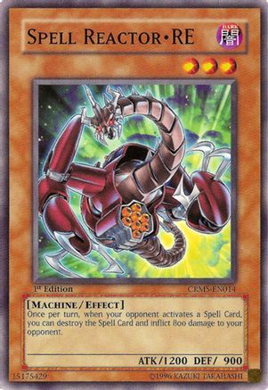 Spell Reactor - RE (Common) (CRMS-EN014) - Crimson Crisis Unlimited
