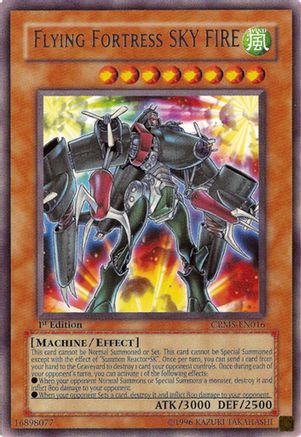 Flying Fortress SKY FIRE (Rare) (CRMS-EN016) - Crimson Crisis Unlimited