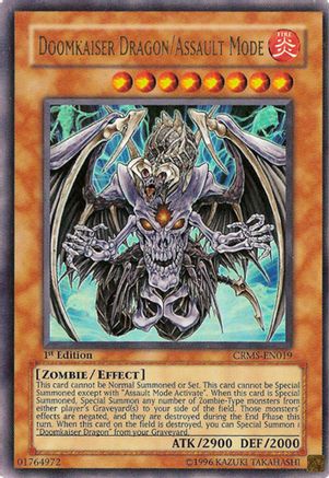Doomkaiser Dragon/Assault Mode (Ultra Rare) (CRMS-EN019) - Crimson Crisis 1st Edition