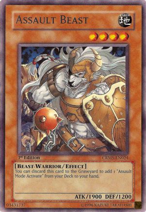 Assault Beast (Rare) (CRMS-EN024) - Crimson Crisis Unlimited