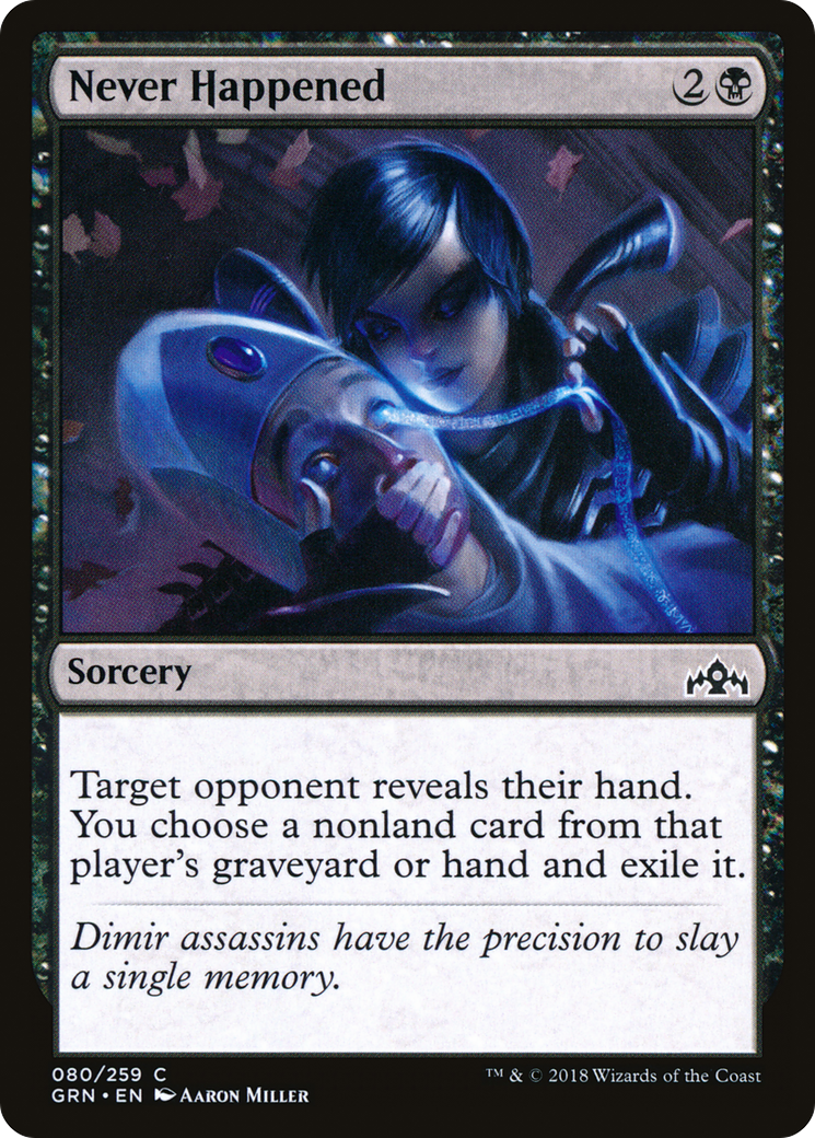 Never Happened (GRN-080) [Guilds of Ravnica]