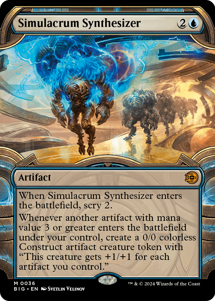 Simulacrum Synthesizer (Showcase) (BIG-036) [The Big Score] Foil
