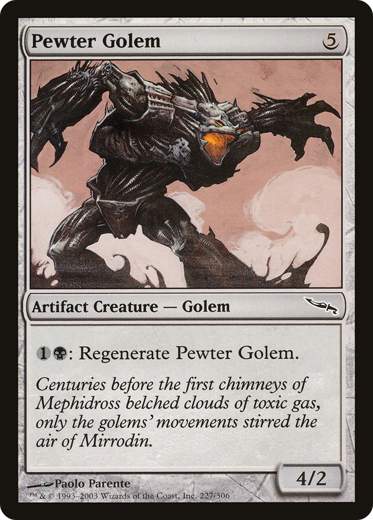 Pewter Golem (MRD-227) [Mirrodin]