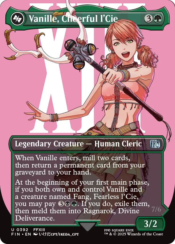 Vanille, Cheerful l'Cie (Borderless) (FIN-392) [FINAL FANTASY] Foil