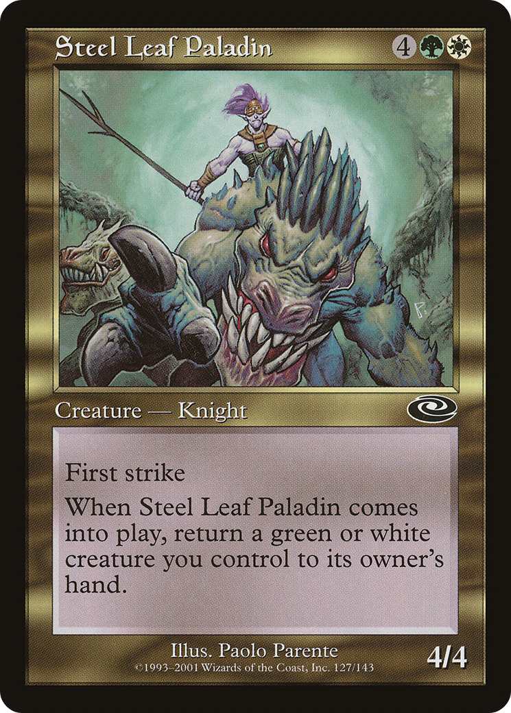 Steel Leaf Paladin (PLS-127) [Planeshift] Foil