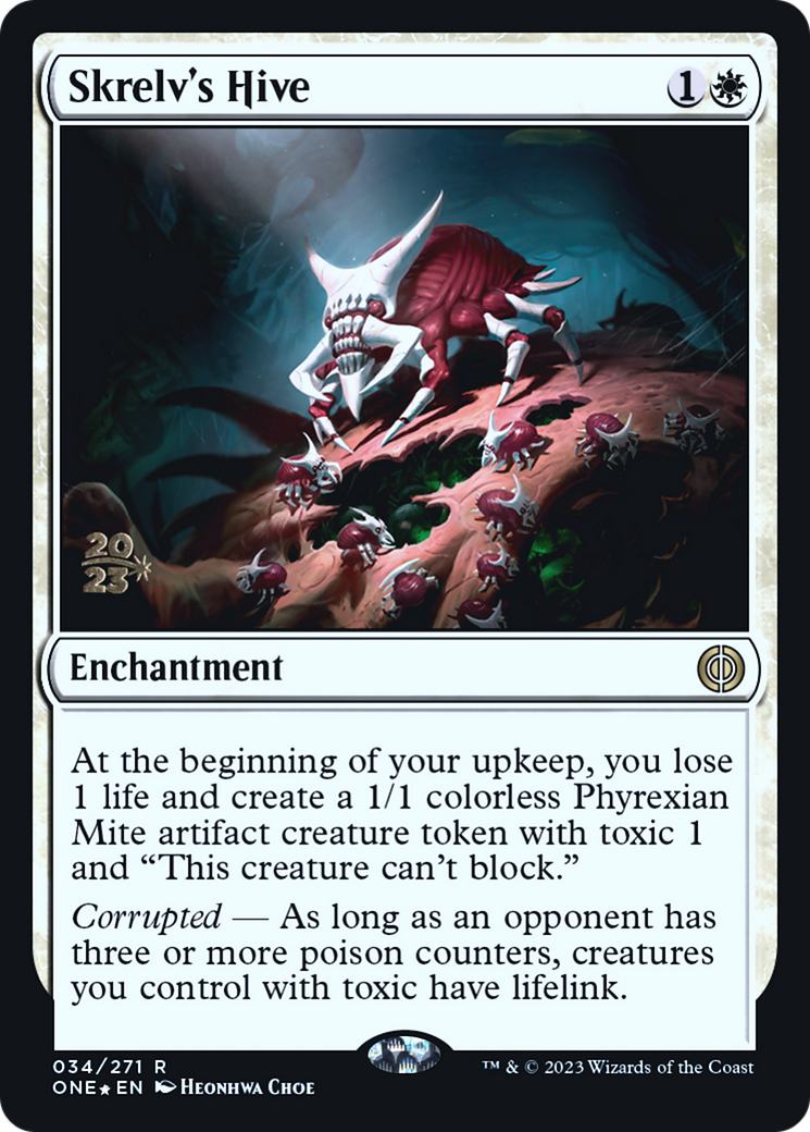 Skrelv's Hive (PRE-034) [Phyrexia: All Will Be One Promos] Foil