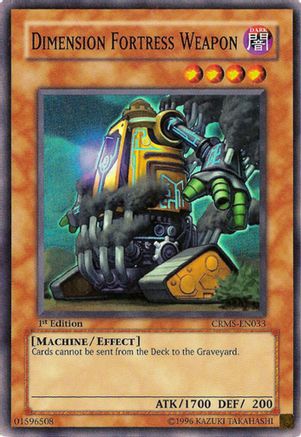 Dimension Fortress Weapon (Super Rare) (CRMS-EN033) - Crimson Crisis 1st Edition