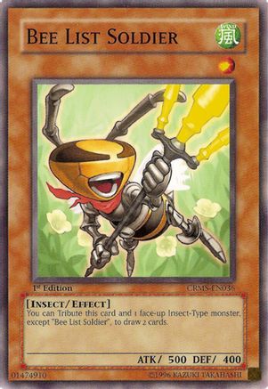 Bee List Soldier (Common) (CRMS-EN036) - Crimson Crisis 1st Edition