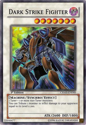 Dark Strike Fighter (Super Rare) (CRMS-EN040) - Crimson Crisis 1st Edition