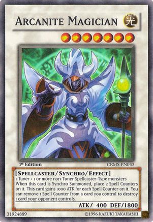 Arcanite Magician (Super Rare) (CRMS-EN043) - Crimson Crisis Unlimited