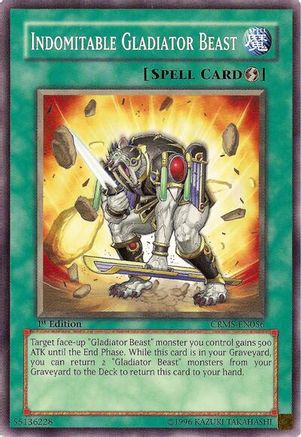 Indomitable Gladiator Beast (Common) (CRMS-EN056) - Crimson Crisis 1st Edition