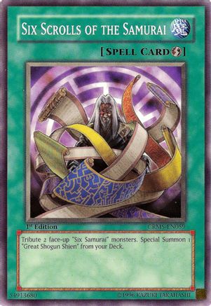 Six Scrolls of the Samurai (Common) (CRMS-EN059) - Crimson Crisis Unlimited