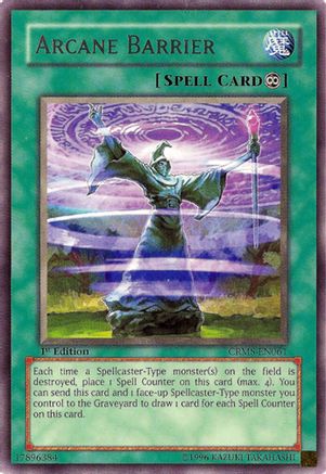Arcane Barrier (Rare) (CRMS-EN061) - Crimson Crisis Unlimited
