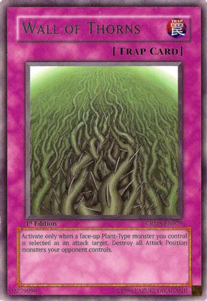 Wall of Thorns (Rare) (CRMS-EN079) - Crimson Crisis Unlimited