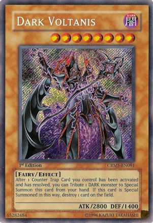 Dark Voltanis (Secret Rare) (CRMS-EN081) - Crimson Crisis 1st Edition