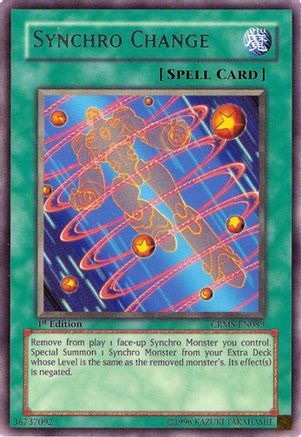 Synchro Change (Rare) (CRMS-EN089) - Crimson Crisis Unlimited