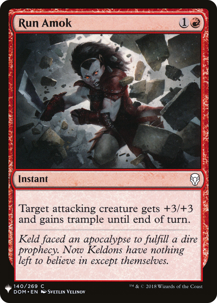 Run Amok (LIST-140) [The List]