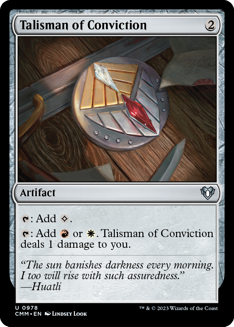 Talisman of Conviction (CMM-978) [Commander Masters]