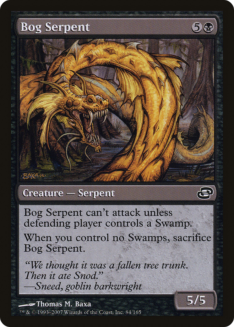 Bog Serpent (PLC-084) (Colorshifted) [Planar Chaos] Foil