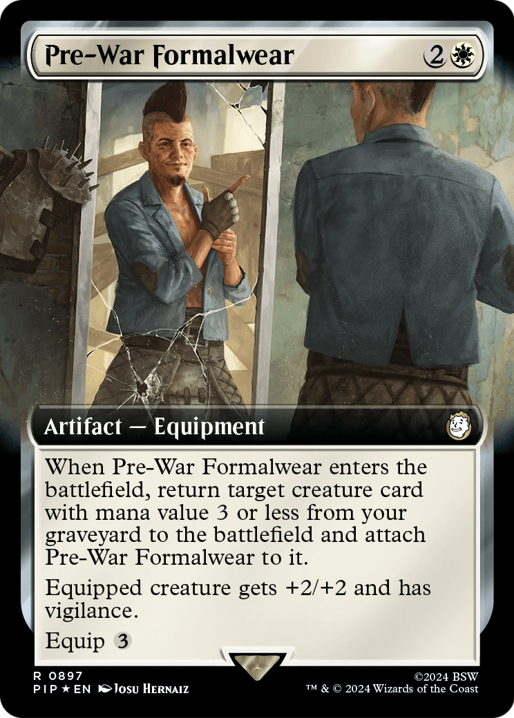 Pre-War Formalwear (Extended Art) (Surge Foil) (PIP-897) [Fallout] Foil