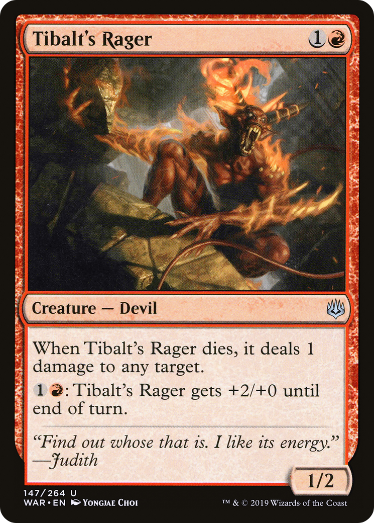 Tibalt's Rager (WAR-147) [War of the Spark] Foil