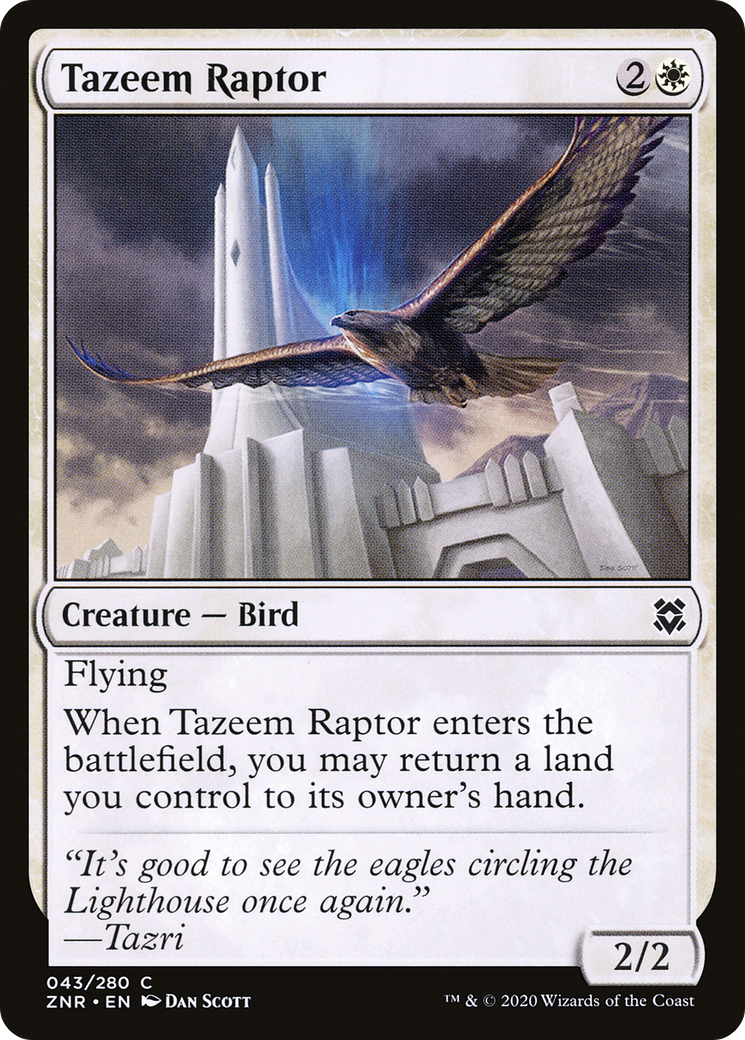 Tazeem Raptor (ZNR-043) [Zendikar Rising]