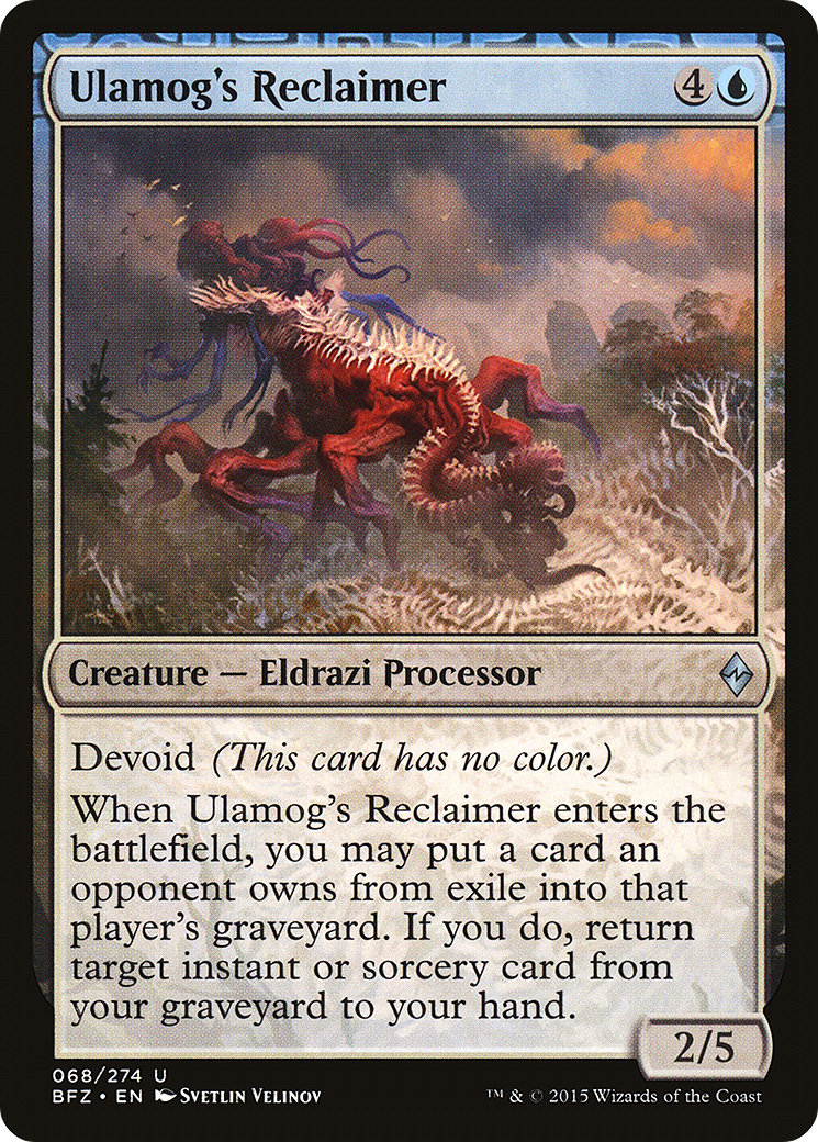 Ulamog's Reclaimer (BFZ-068) [Battle for Zendikar] Foil