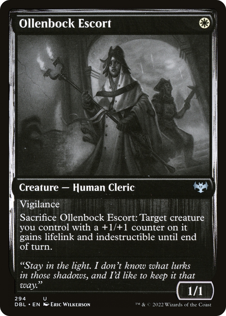 Ollenbock Escort (DBL-294) [Innistrad: Double Feature] Foil