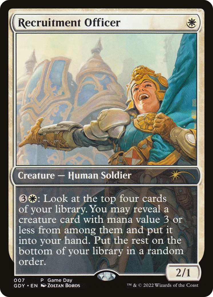 Recruitment Officer (GAME-007) [Game Day Promos]