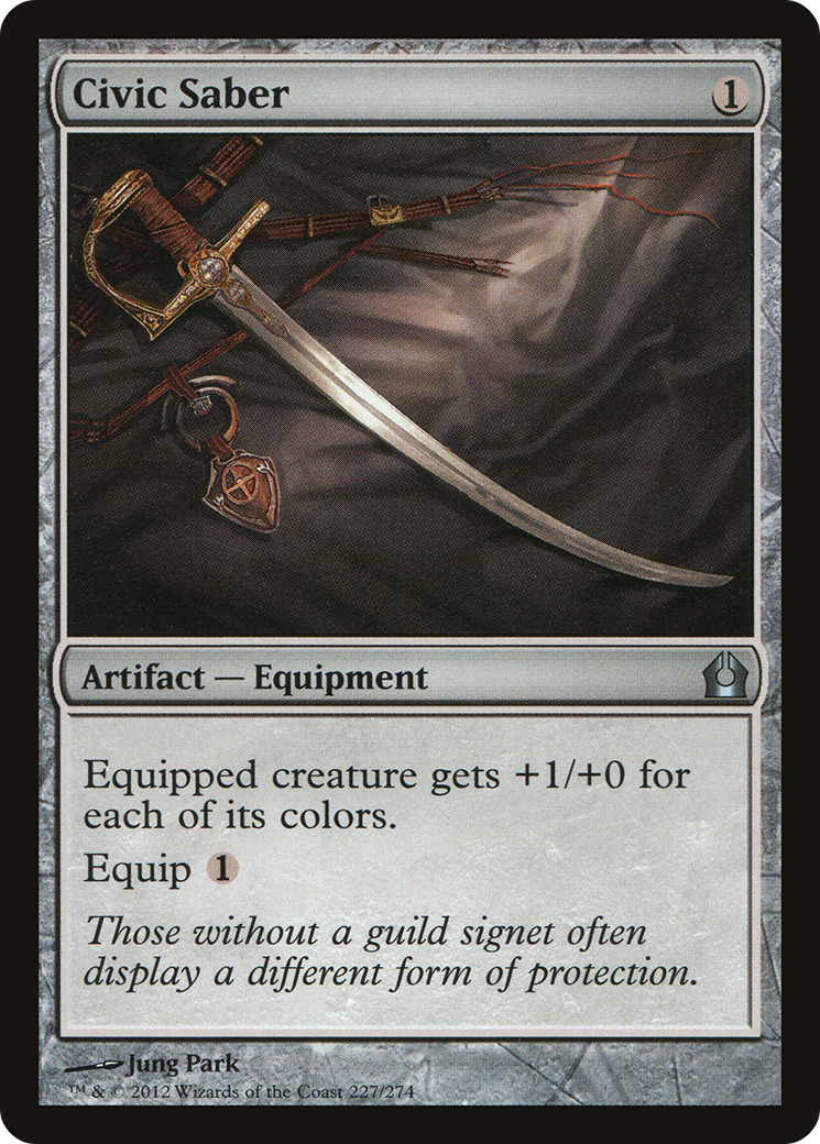 Civic Saber (RTR-227) [Return to Ravnica]