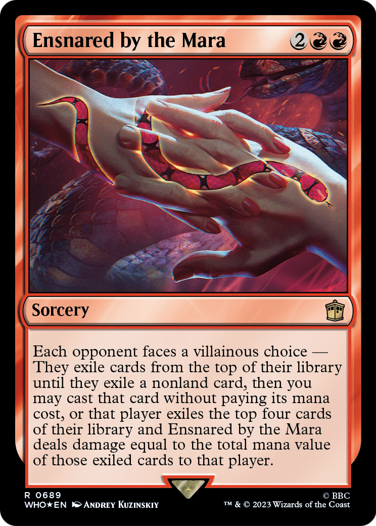 Ensnared by the Mara (Surge Foil) (WHO-689) [Doctor Who] Foil