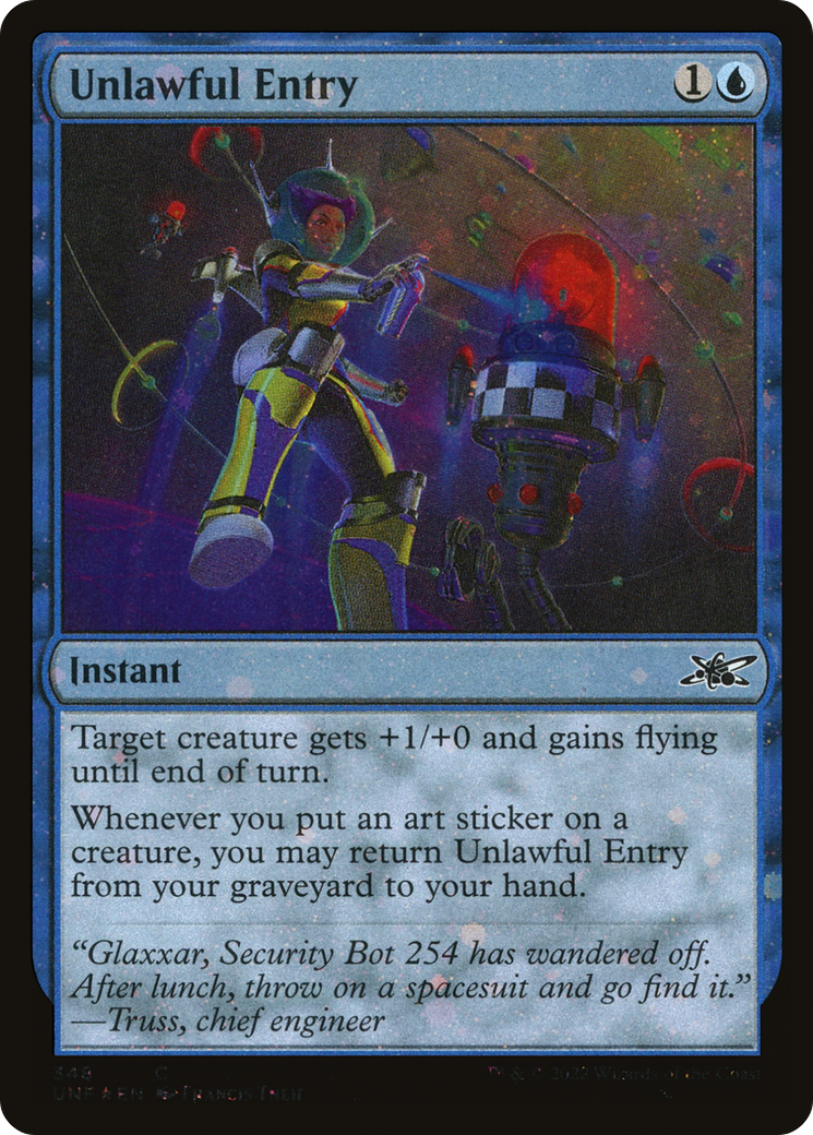 Unlawful Entry (Galaxy Foil) (UNF-348) [Unfinity] Foil