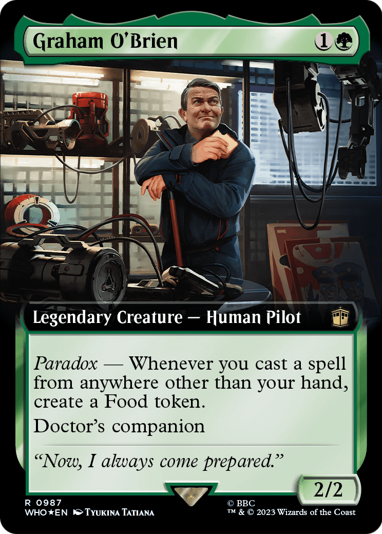 Graham O'Brien (Extended Art) (Surge Foil) (WHO-987) [Doctor Who] Foil