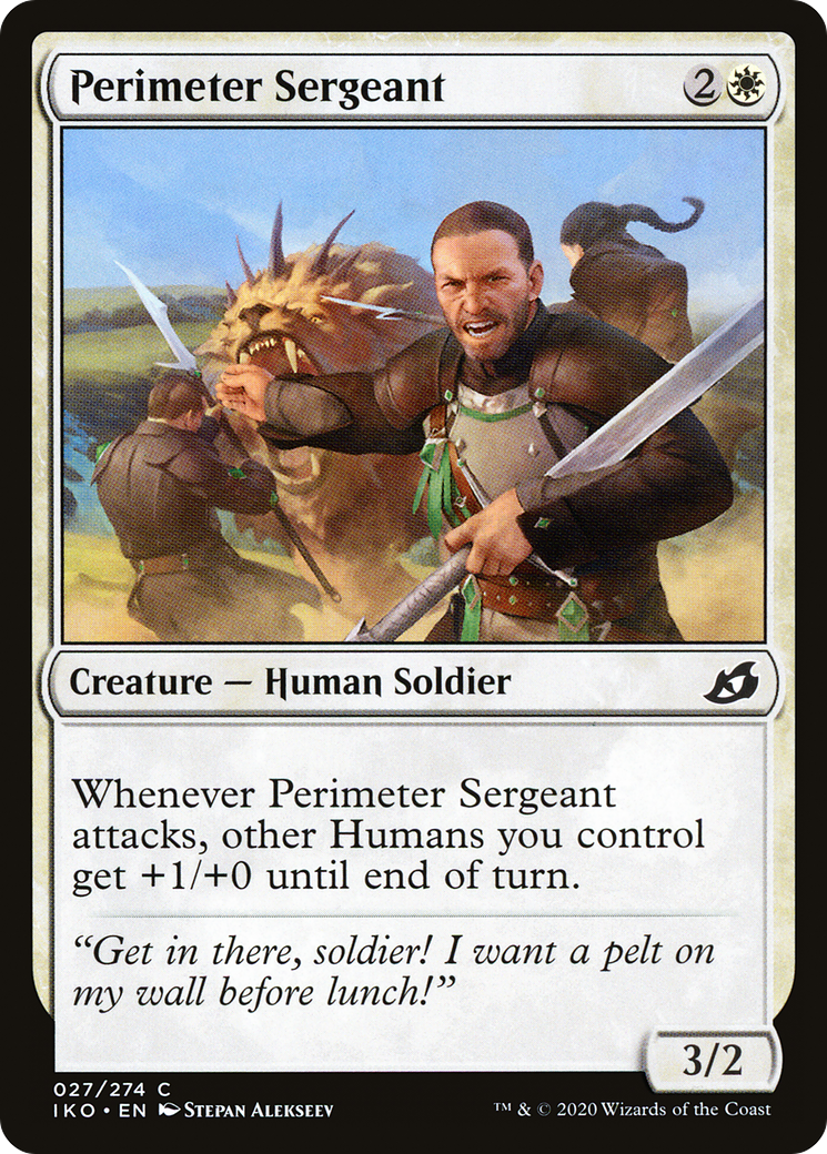 Perimeter Sergeant (IKO-027) [Ikoria: Lair of Behemoths] Foil