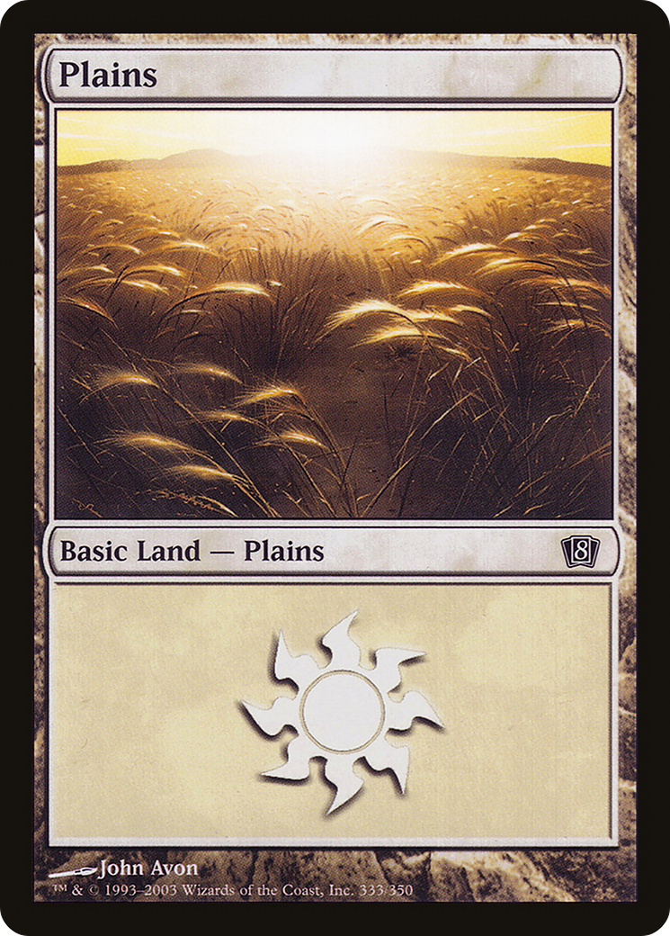 Plains (8ED-333) [8th Edition] Foil