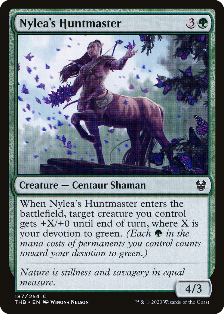 Nylea's Huntmaster (THB-187) [Theros Beyond Death] Foil