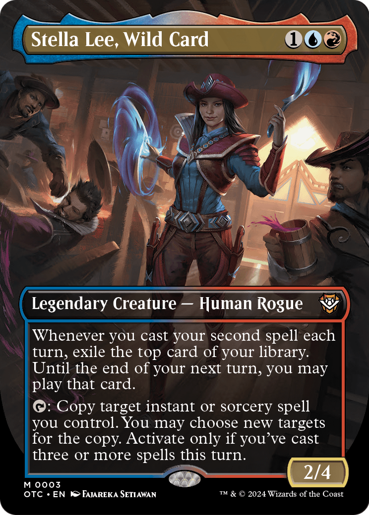Stella Lee, Wild Card (Borderless) (OTC-003) [Outlaws of Thunder Junction Commander]