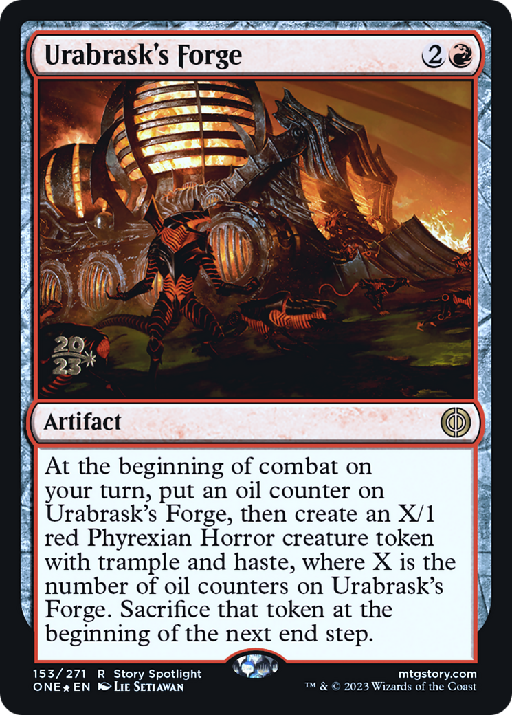 Urabrask's Forge (PRE-153) [Phyrexia: All Will Be One Promos] Foil