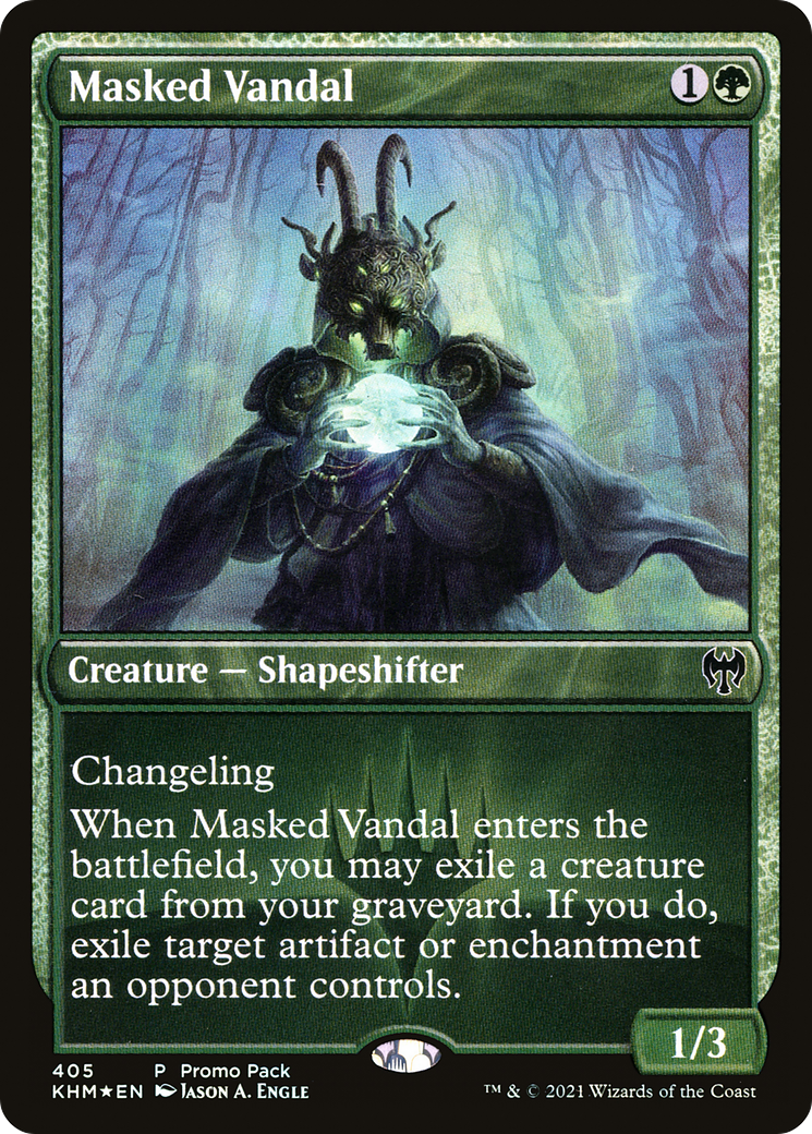 Masked Vandal (PPKHM-405) [Promo Pack: Kaldheim] Foil