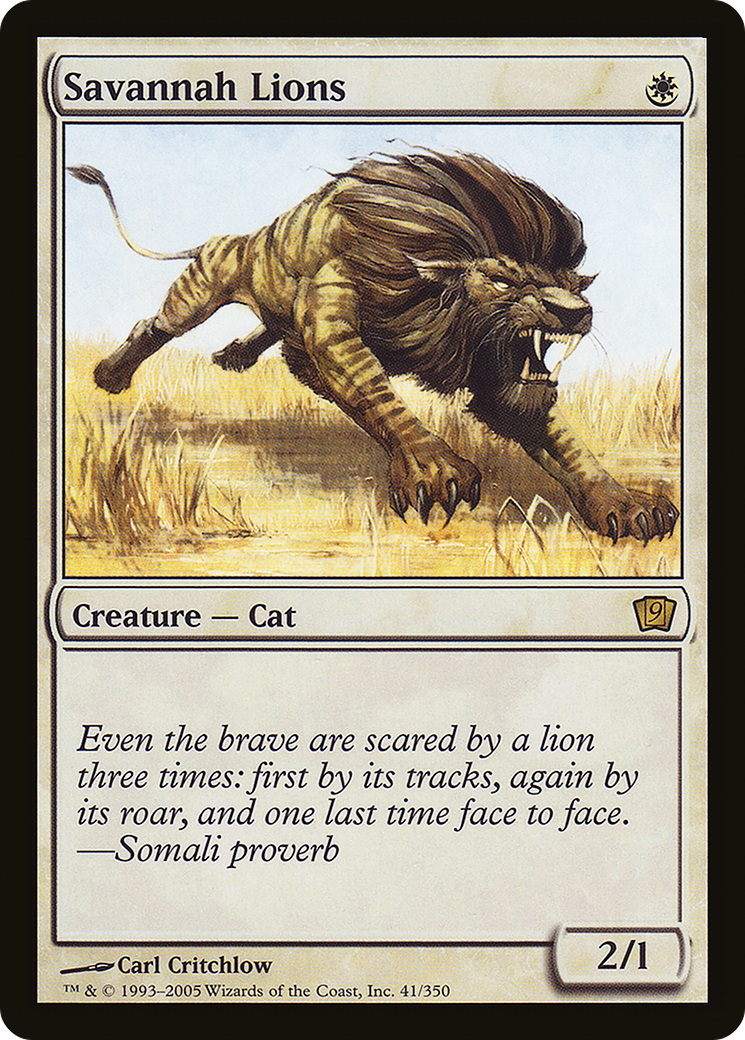 Savannah Lions (9ED-041) [9th Edition] Foil