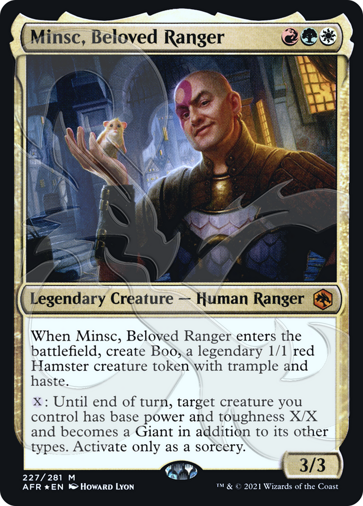 Minsc, Beloved Ranger (AFR&-227) [Adventures in the Forgotten Realms Promos] Foil