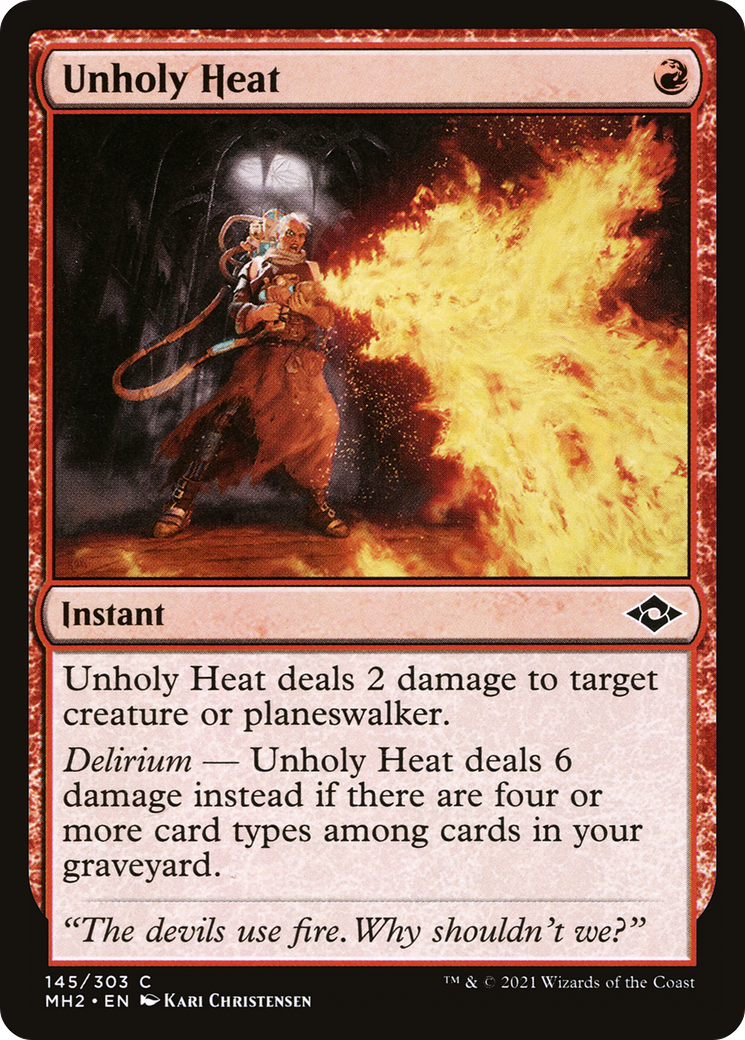 Unholy Heat (MH2-145) [Modern Horizons 2] Foil