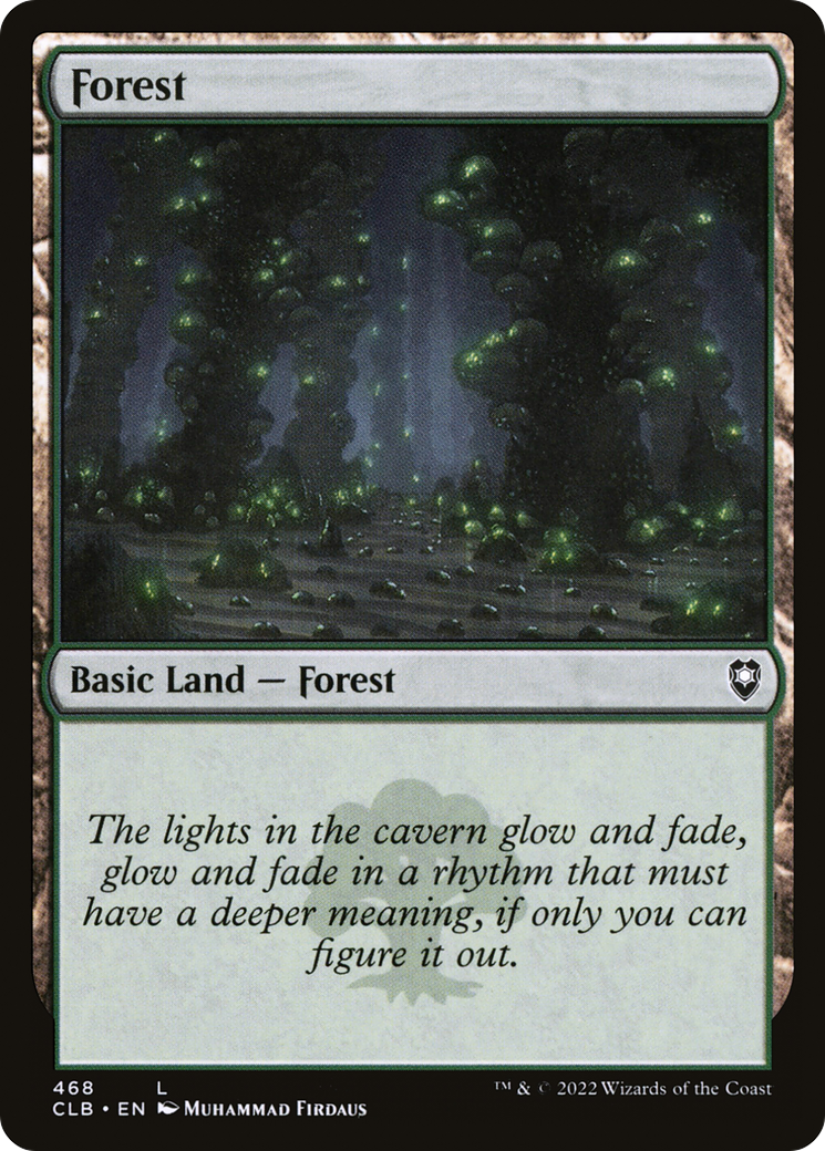 Forest (468) - Foil [Commander Legends: Battle for Baldur's Gate]