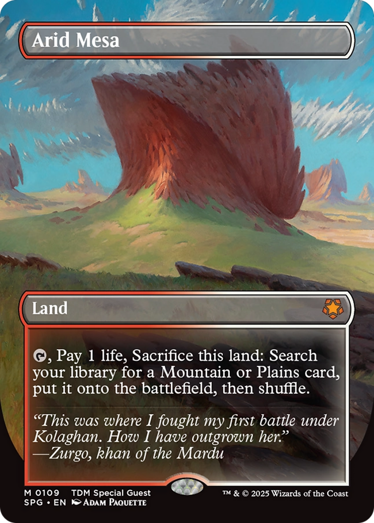 Arid Mesa (Borderless) (SPG-109) [Special Guests] Foil
