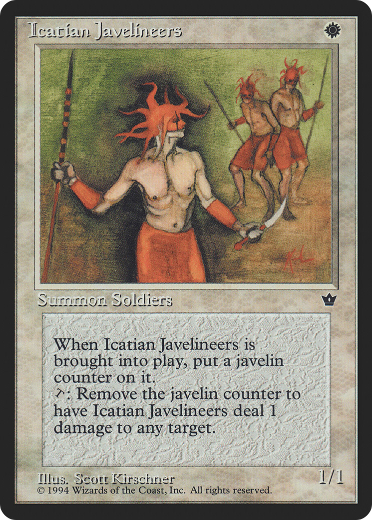 Icatian Javelineers (Kirschner) [Fallen Empires]