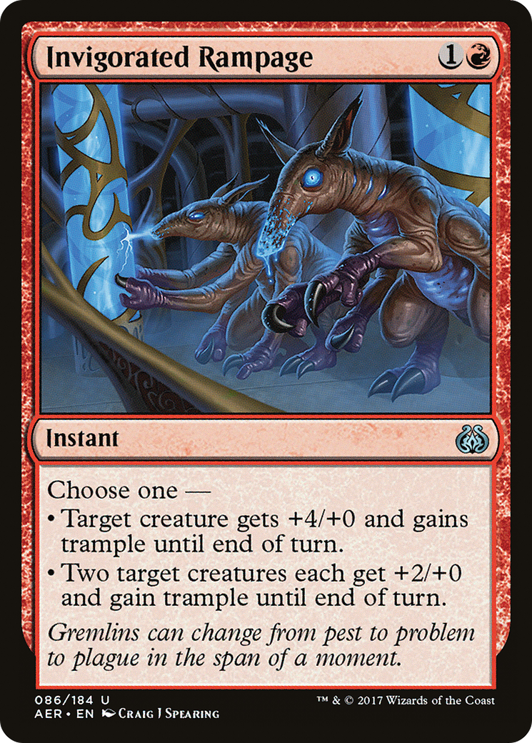 Invigorated Rampage (AER-086) [Aether Revolt] Foil